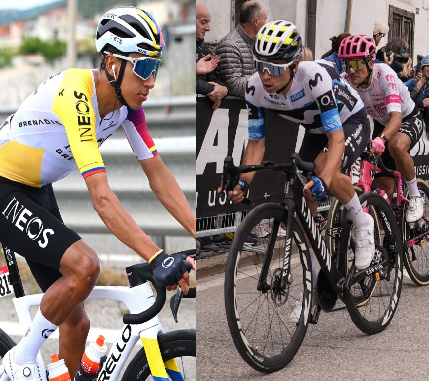 Egan Bernal y Einer Rubio