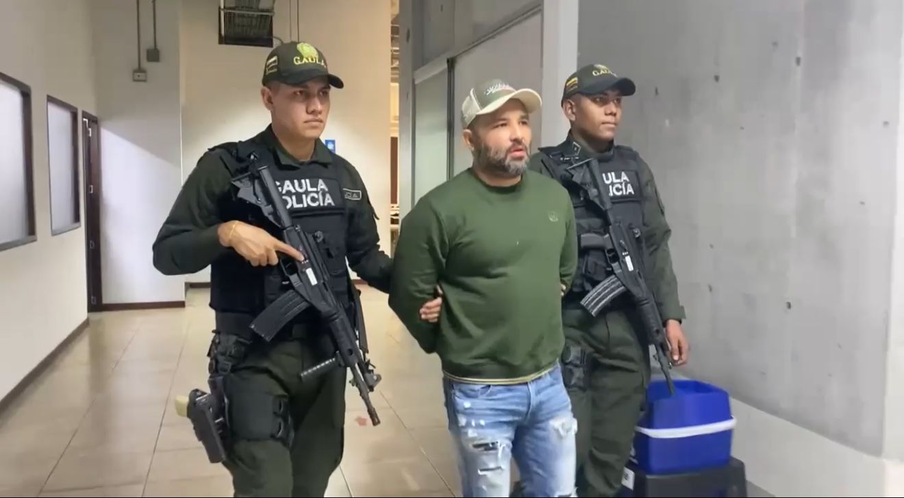 Este hombre fue capturado en Medellín.
