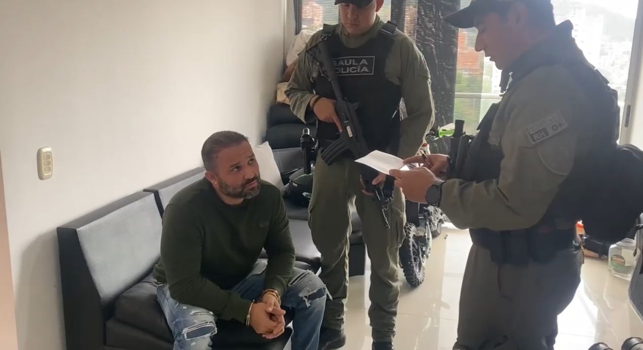 Momentos de la captura de alias Yef Nava.