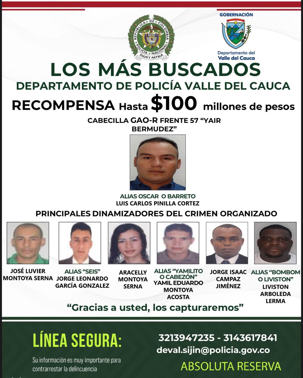 Alias El Seis sigue en el cartel de los más buscados. 'Yamilito' fue capturado.