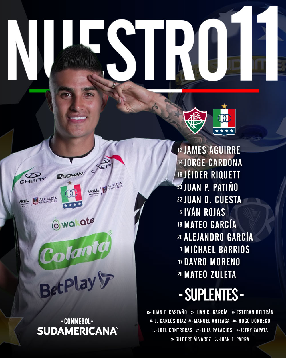 Alineación de Once Caldas