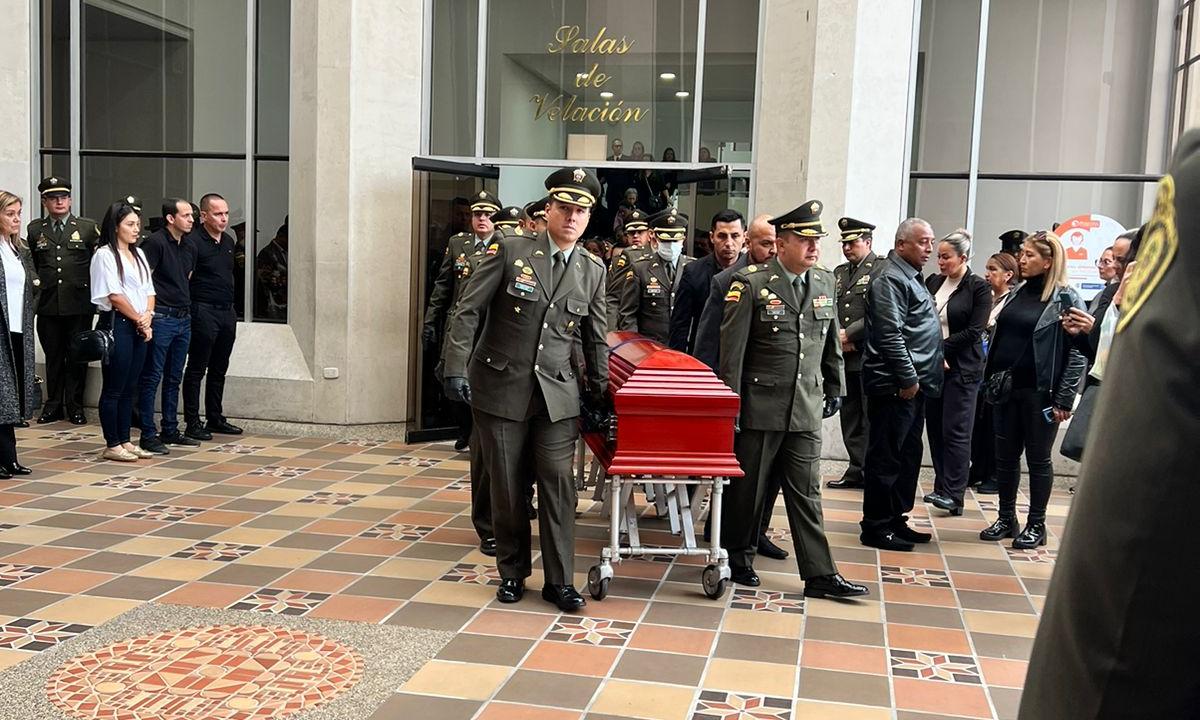 Funeral del coronel Óscar Dávila en 2023.