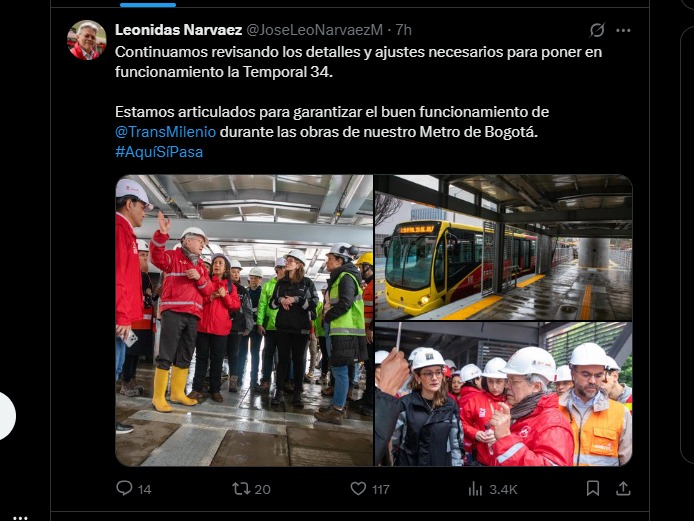 Estación de Transmilenio.