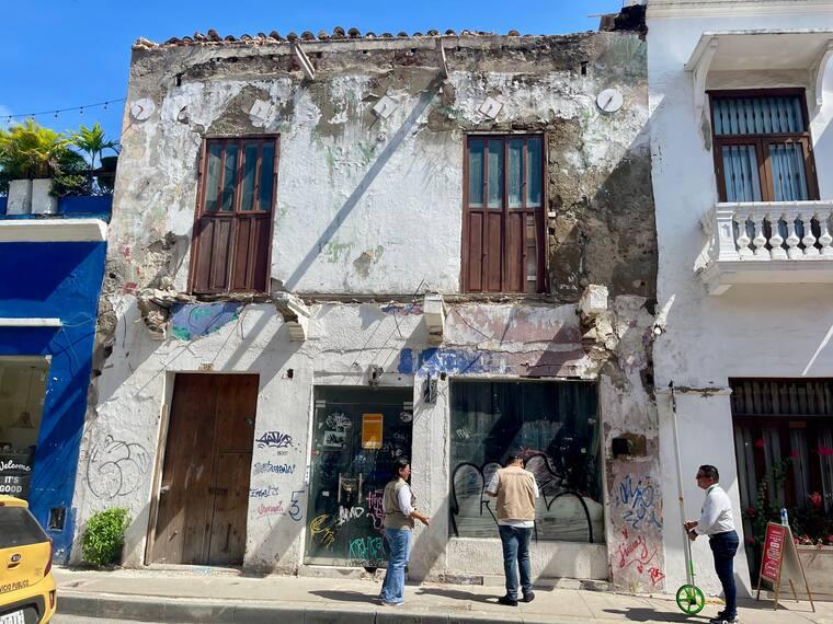 Casas deterioradas en Cartagena