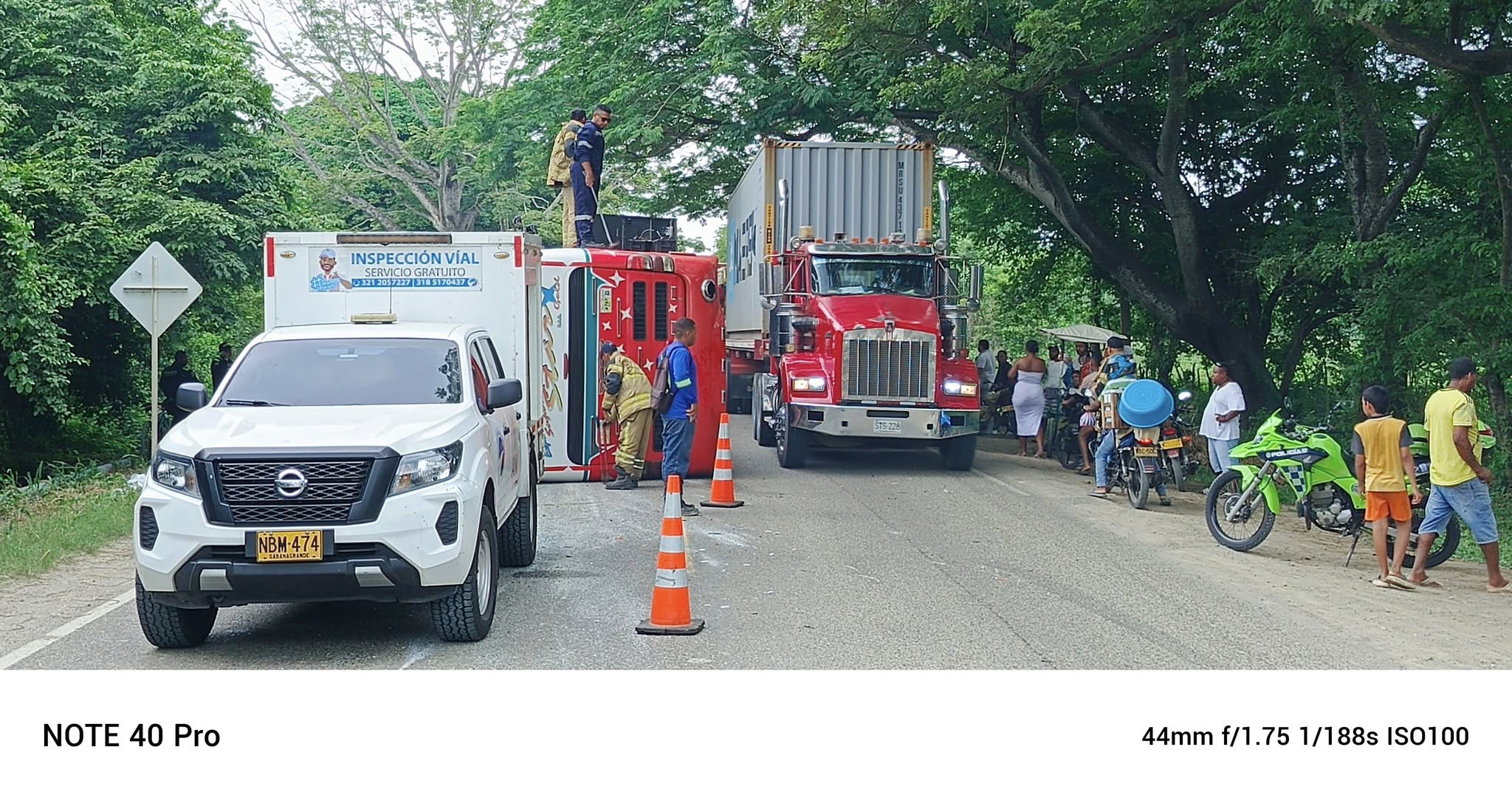 Accidente en la Vía Cordialidad.