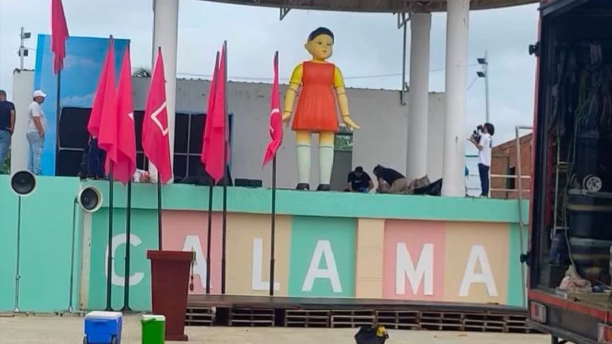 Netflix graba promoción del Juego del Calamar en Bolívar.
