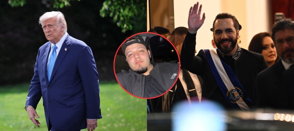 Donald Trump, Kilmar Ábrego García y Nayib Bukele.