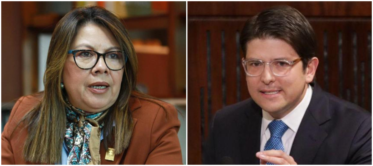 Luz Adriana Camargo y Miguel Uribe.