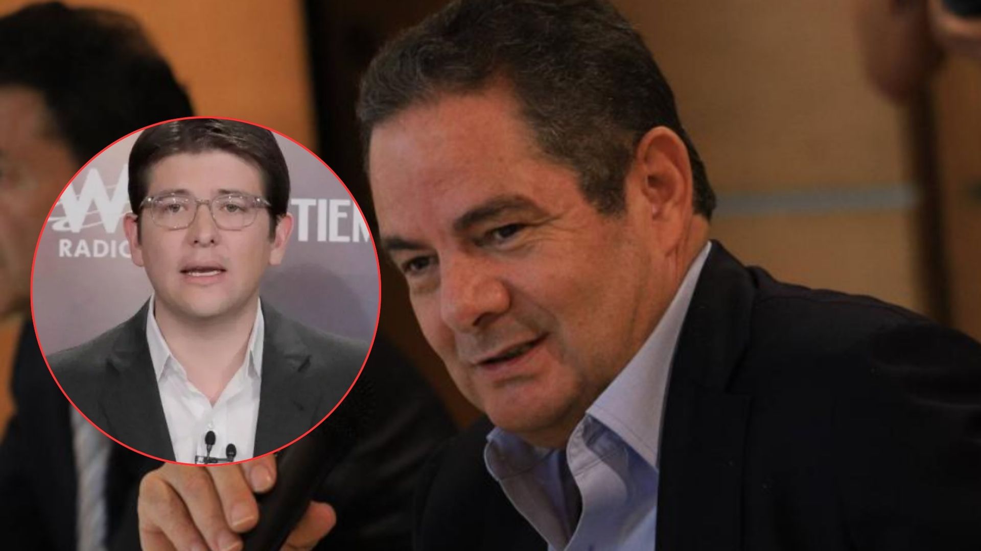 Germán Vargas Lleras y Miguel Uribe.