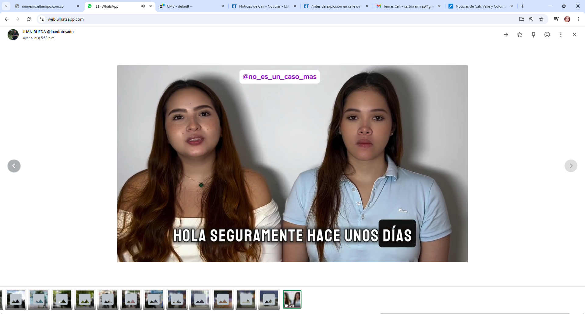 Las Hijas de la Mujer Agredida por Un Un Agente de Tránsito en Cali. Temen por la Vida de la Madre, Pues El Capturado Quedó Libre.