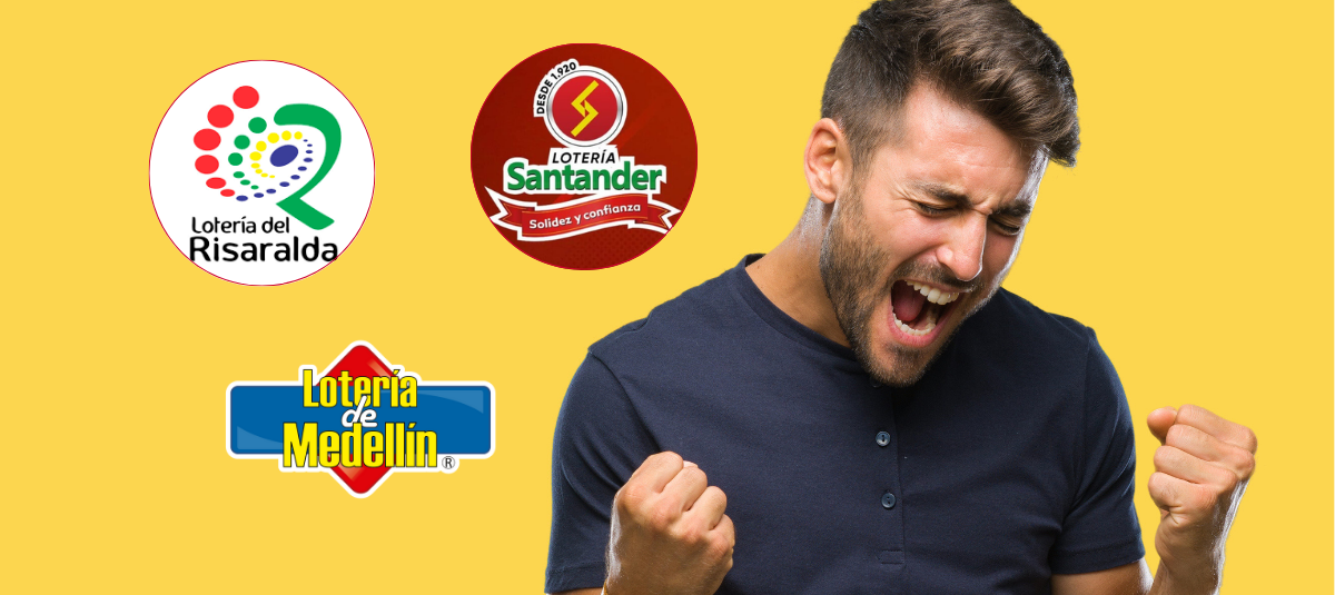 Lotería de Medellín, Santander y Risaralda.