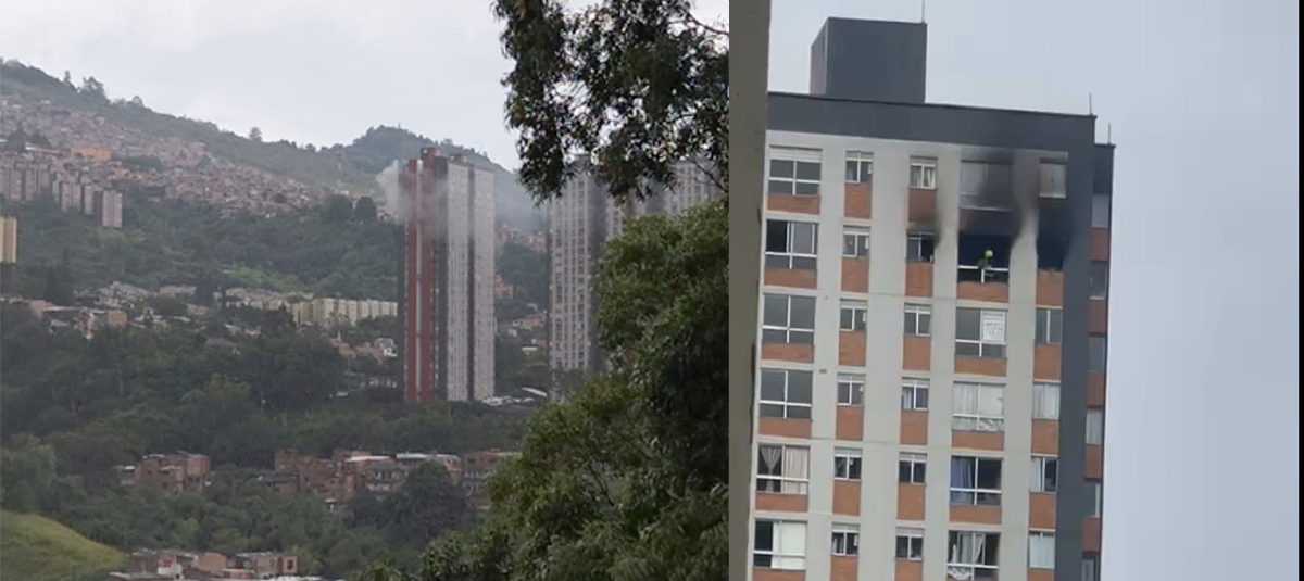 Incendio Estructural en Medellín