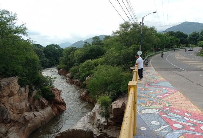Río guatapurí en Valledupar