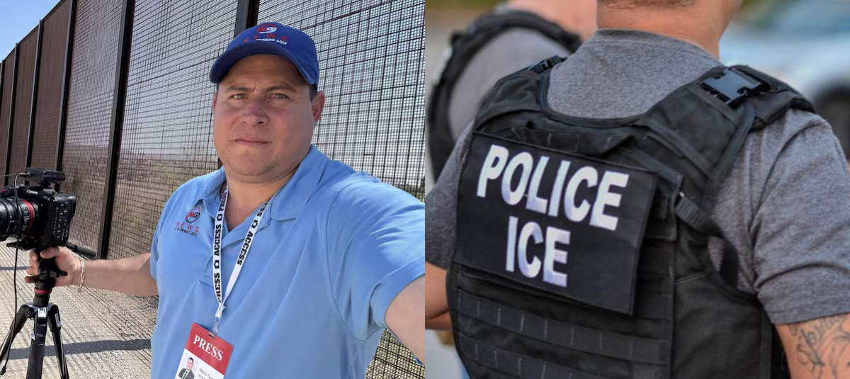 Periodista latino transmitió en vivo su propio arresto en Estados Unidos y ahora el ICE quiere deportarlo