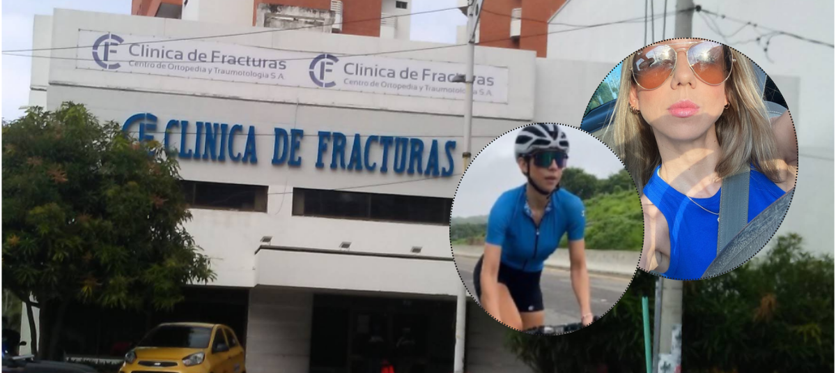 Andrea Rueda, Ciclista Que Fue Atropellada por un taxi en 2022, fue no fue atendida en tres clínicas de Barranquilla.