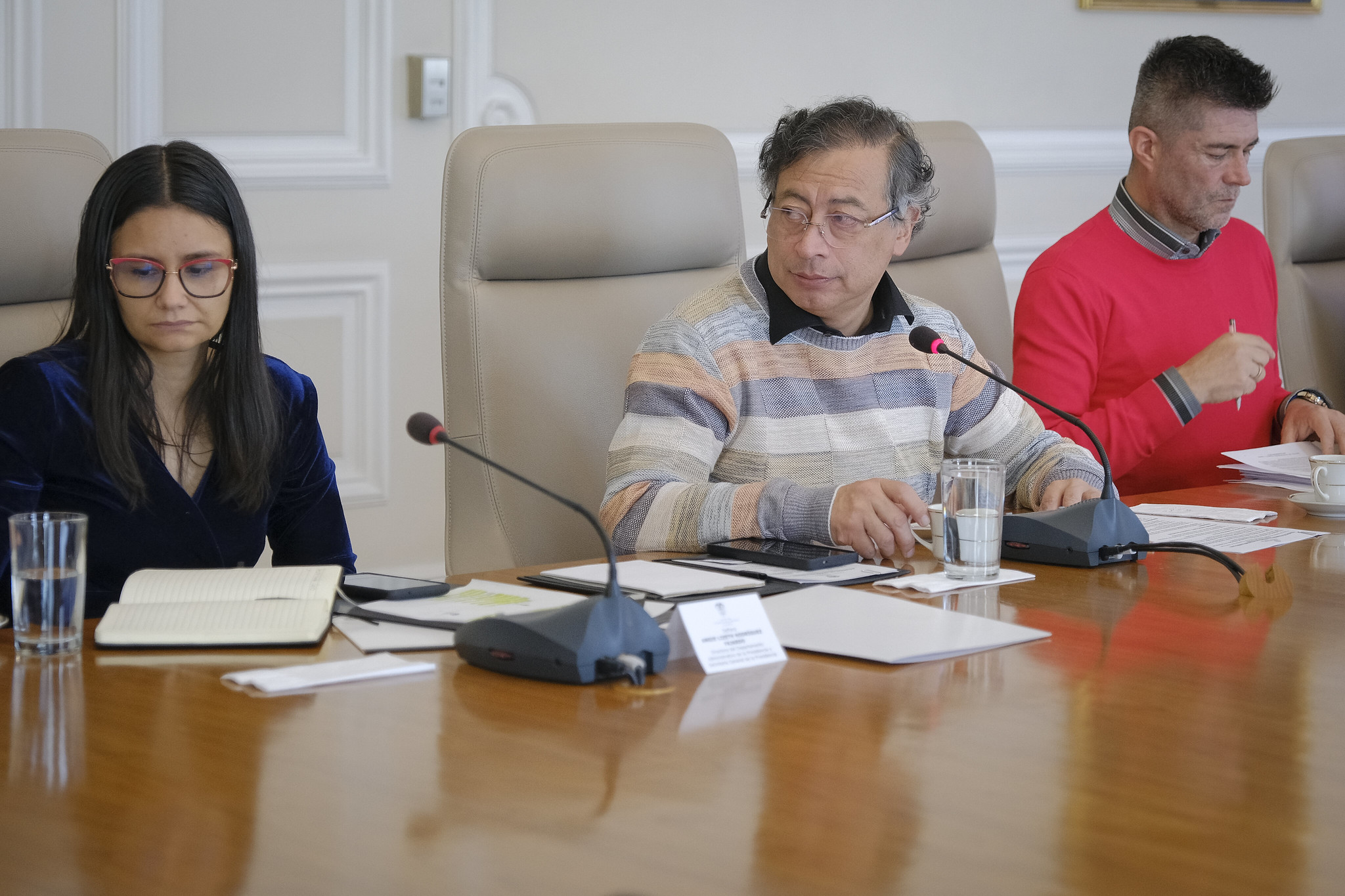 El presidente Gustavo Petro celebró la aprobación de la reforma en el Congreso.