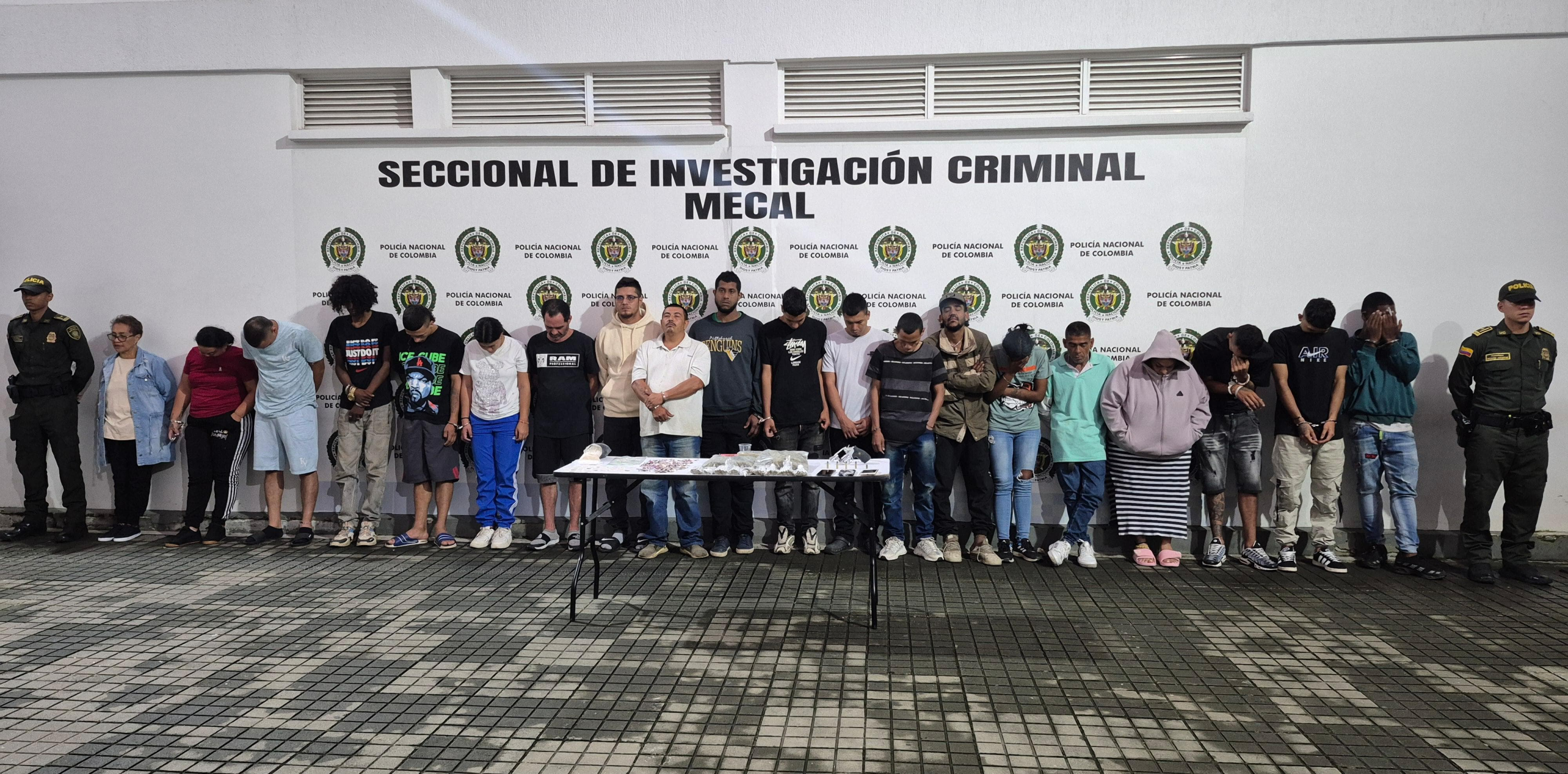 Eros Son Los 20 Capturados de la Banda Liderada por la Adulta Alcalde en Cali.