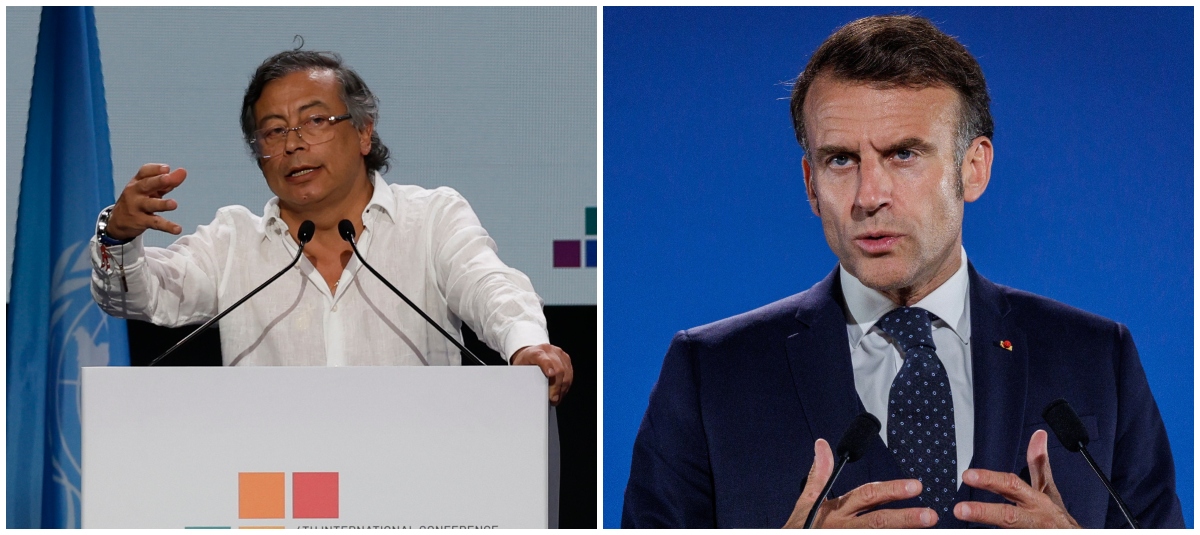 Gustavo Petro y Emmanuel Macron