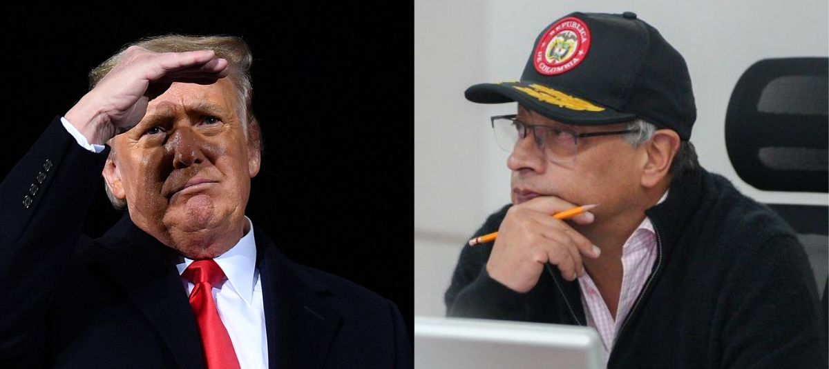 Donald Trump y Gustavo Petro.