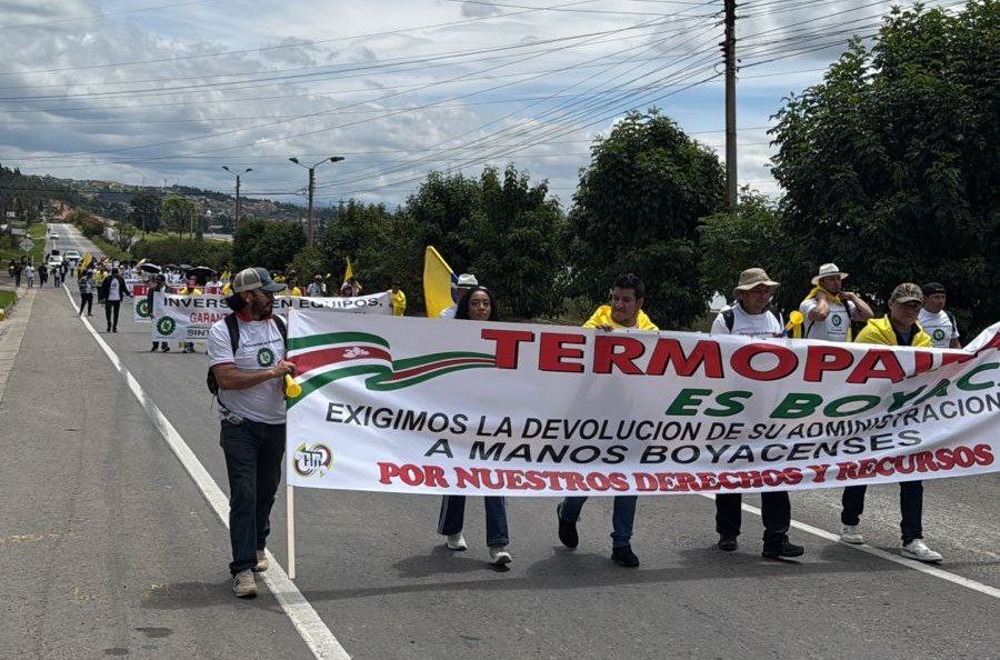 Paro Sintraelecol Manifestación Paipa 2