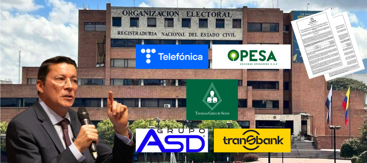 Hernán Penagos y empresas contrato Registraduría