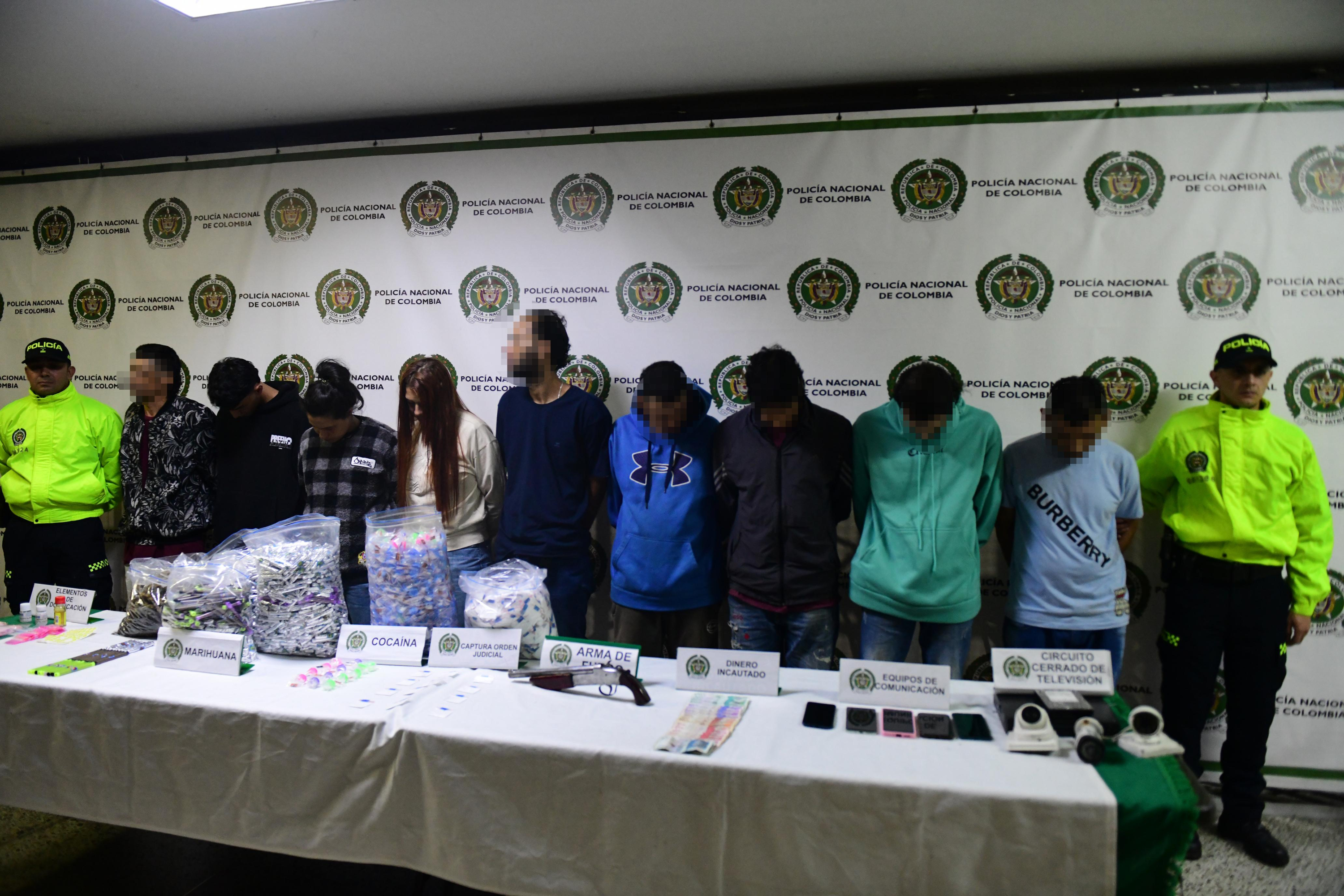 Capturados por microtráfico en Antioquia