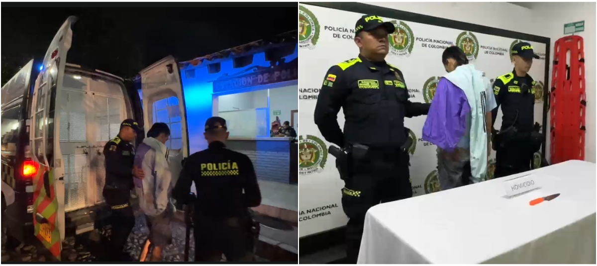 Daniel Tarazona Toloza, de 26 Años, Fue detenido con Las Manos Ensangrentadas.