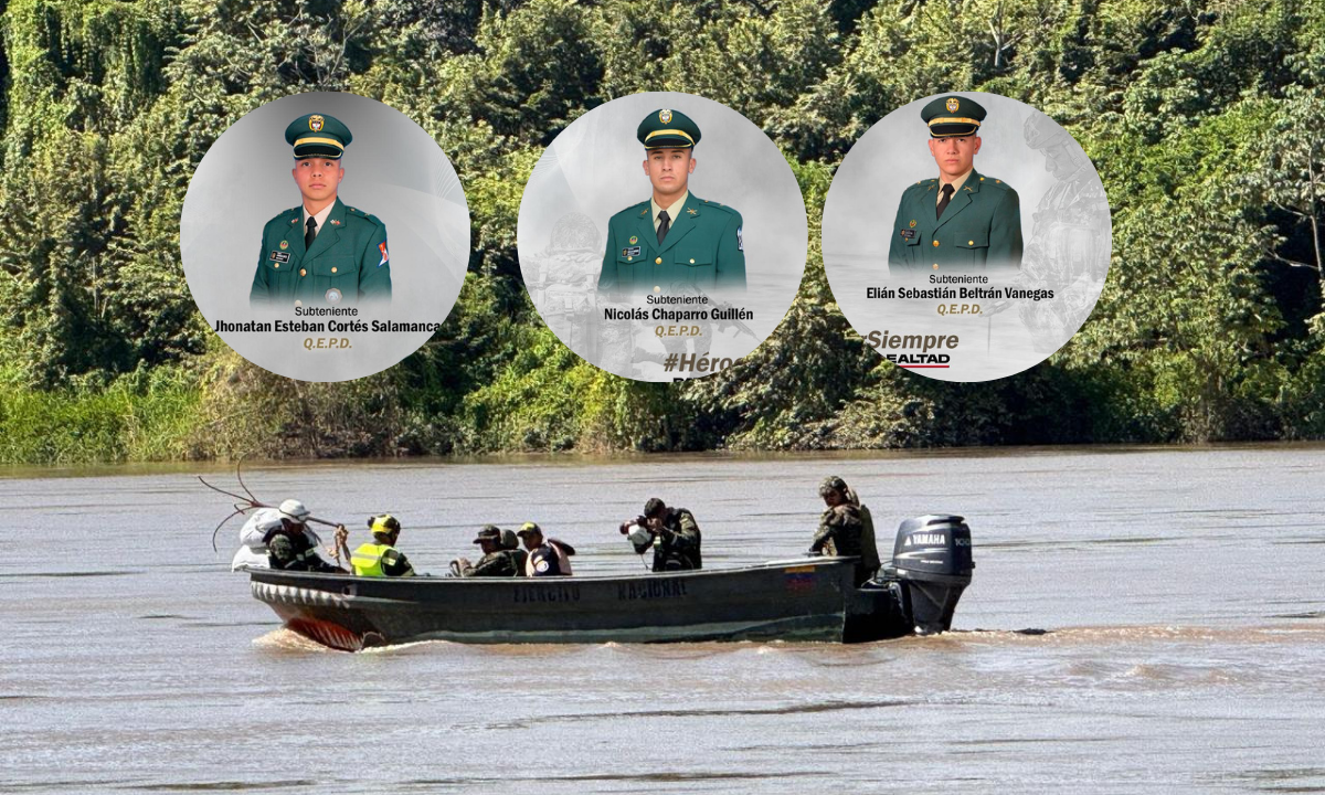 SOLDADOS Fallecieron en río Magdalena.