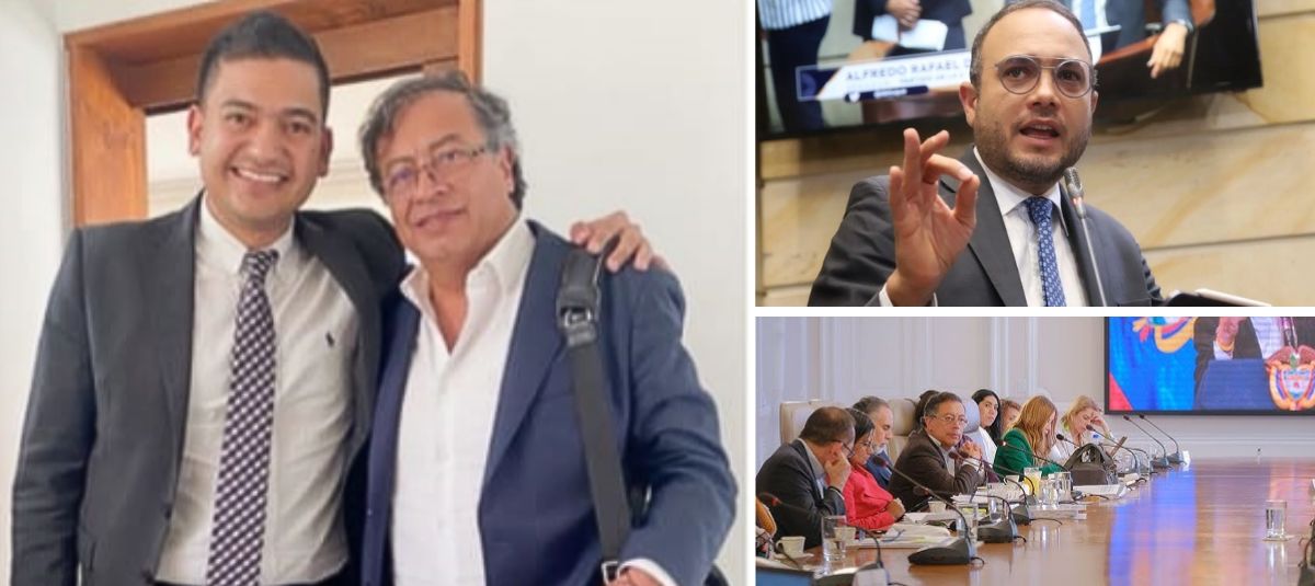 El Viceministro del Agua, Edwar Liberos, Junto al Presidente Gustavo Petro: Ariba El Presidente Senador de 'La U', Alfredo Deluque.