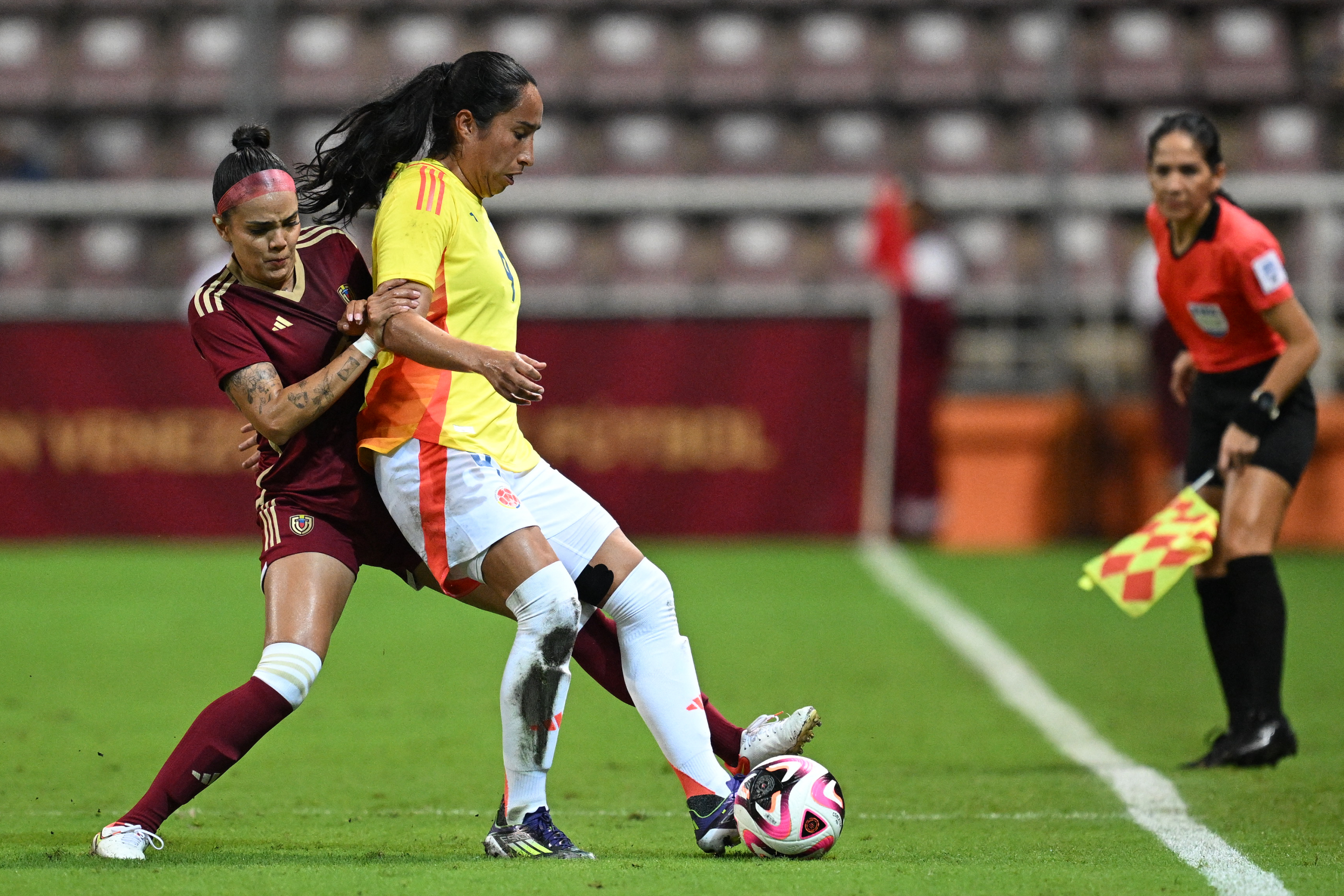 Venezuela vs. Colombia, en la Copa América Femenina.