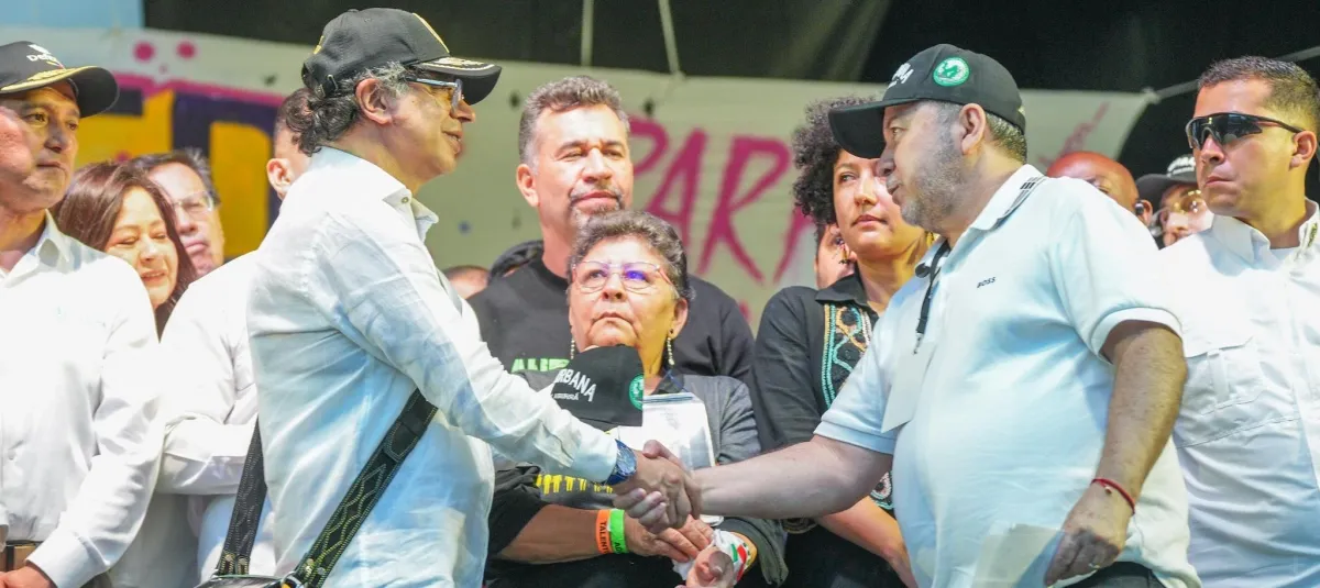 El Presidente Petro Durante el Evento en la Alpujarra