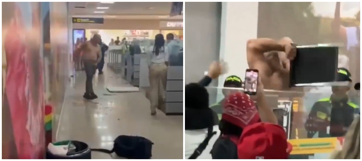 Turista Furioso en Aeropuerto de Cartagena