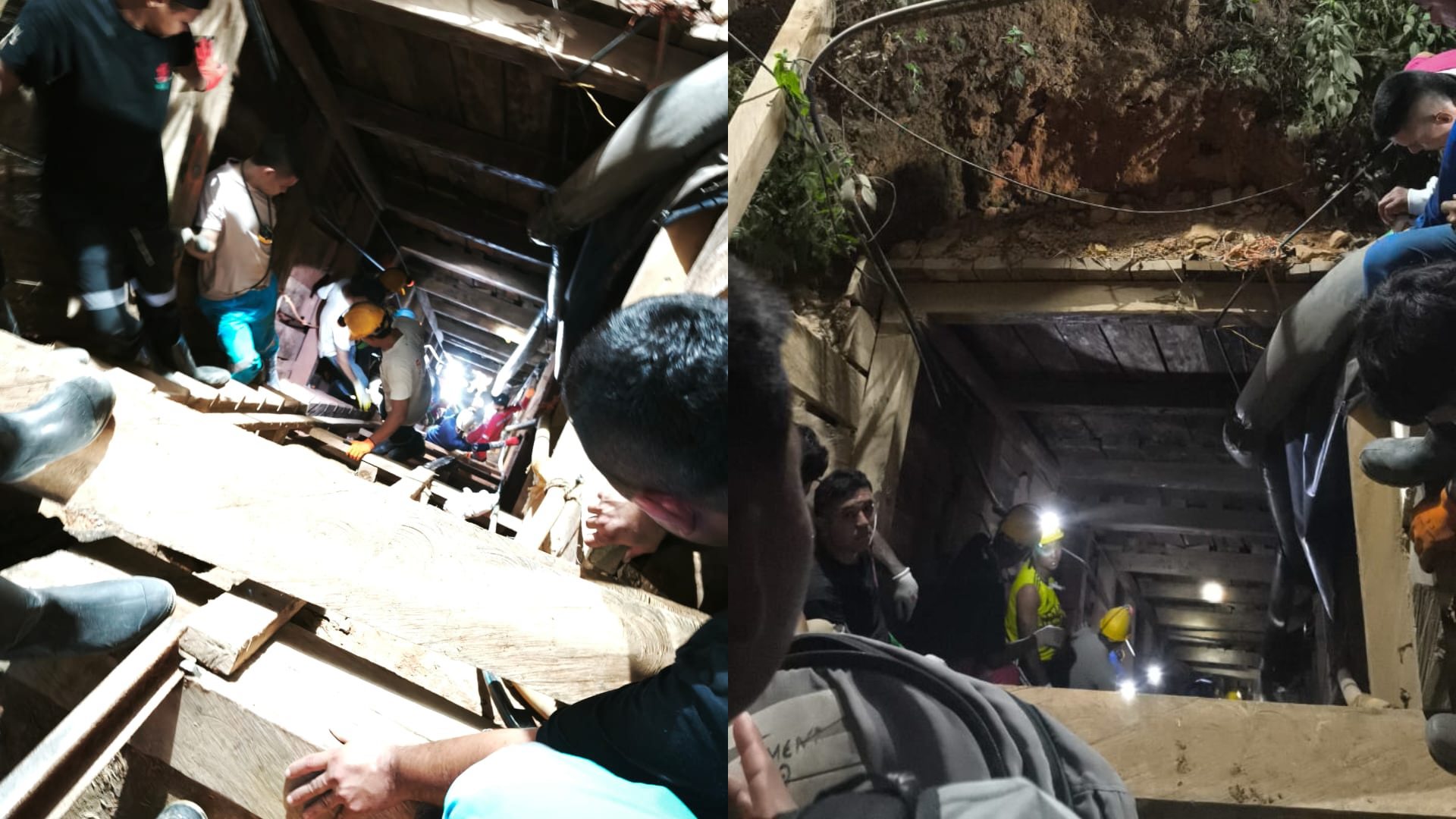 18 Mineros quedaron atrapados en una mina de uro en intermediaciones de remedios y segovia.