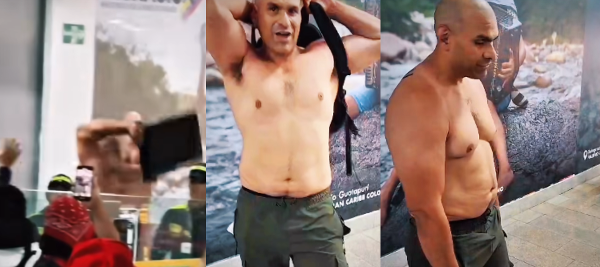 Estadounidense Que Fue Grabado en el Aeropuerto de Cartagena.