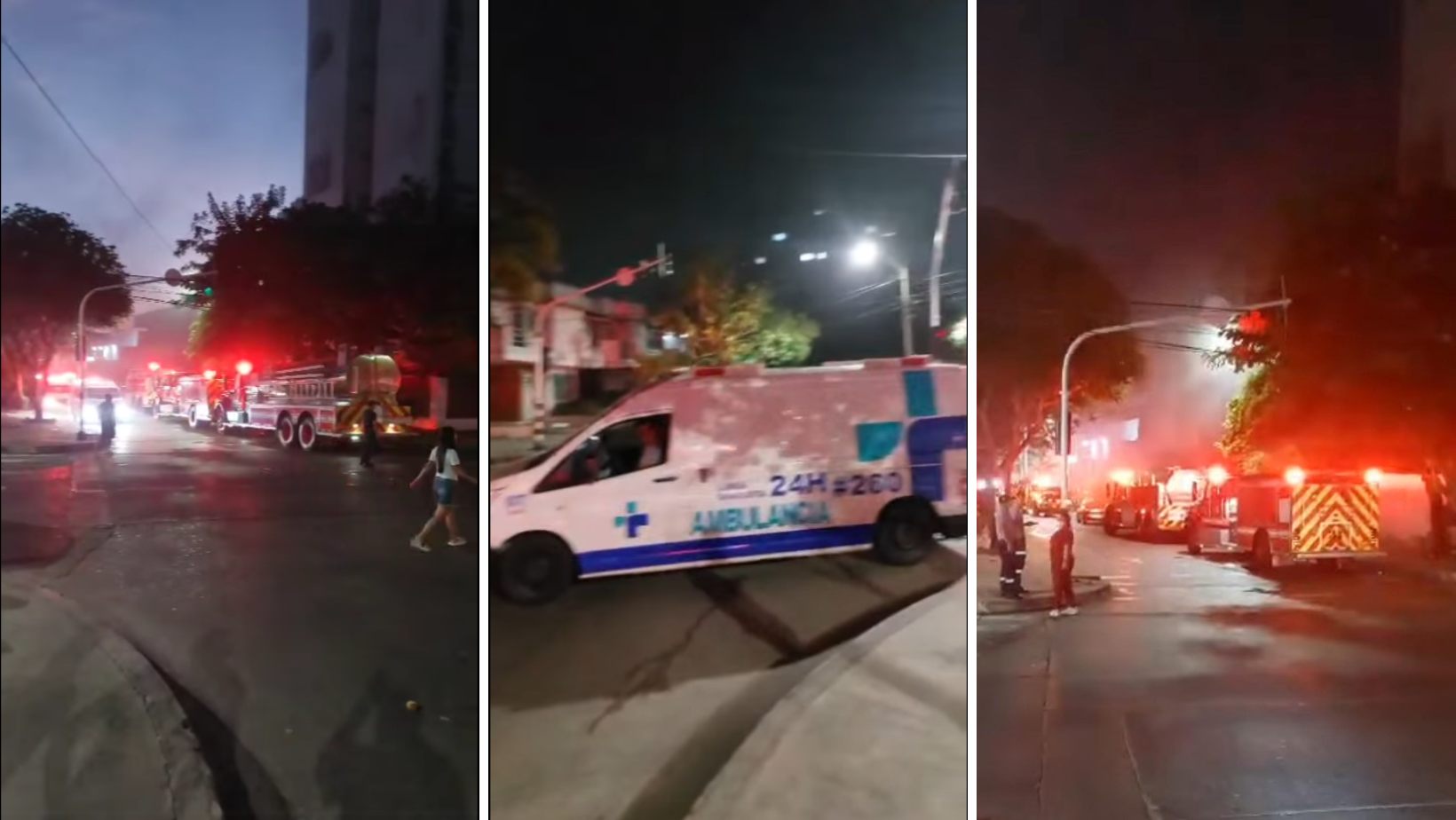 Incendio en conjunto Las Flores del Recreo en Barranquilla.