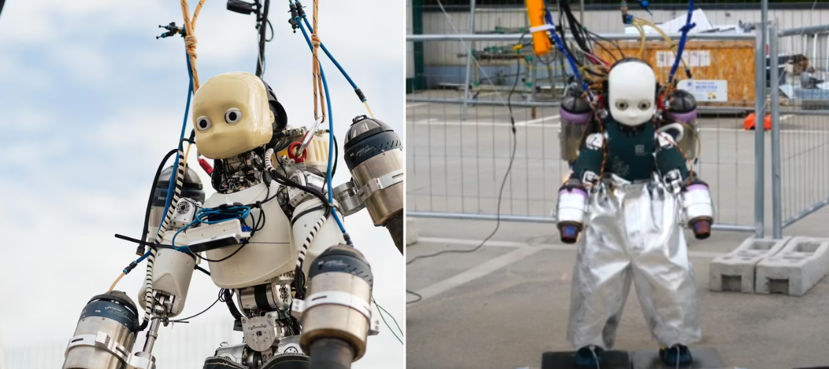 El robot que comparan con 'Iron Man' y 'Astroboy': así es iRonCub3, un modelo volador creado en Italia