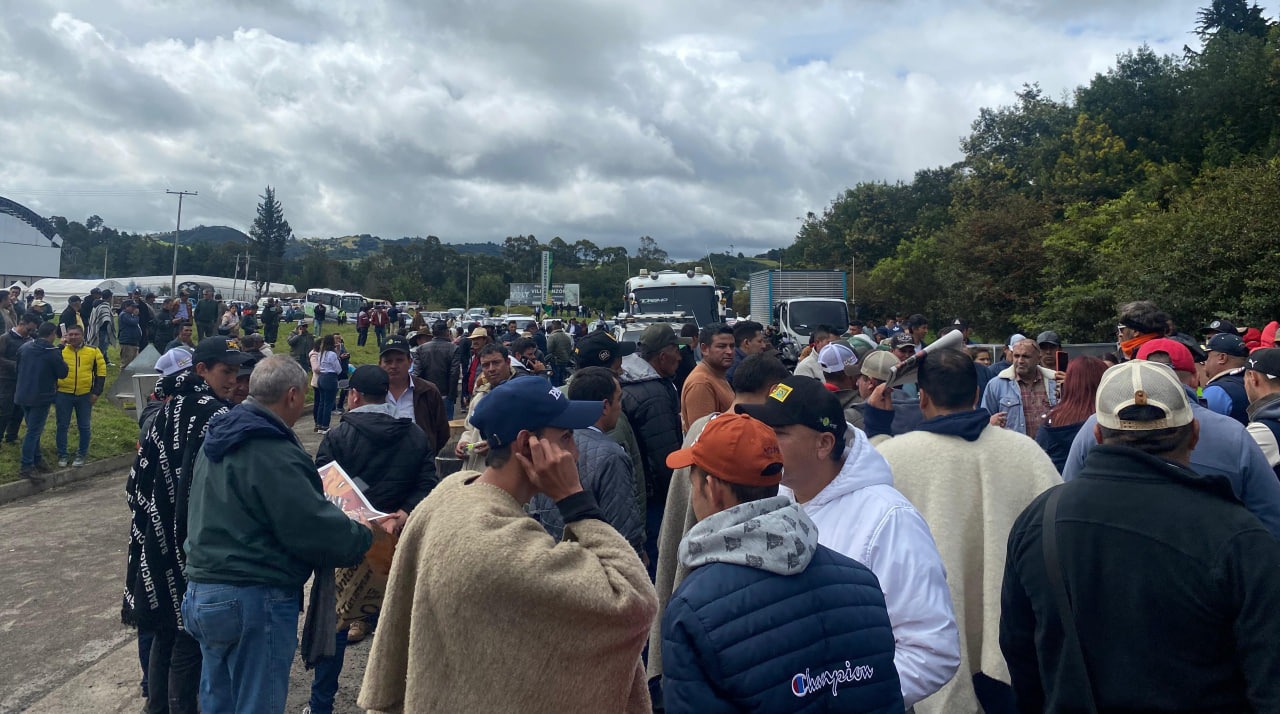 Manifestaciones de Papicultores en Villapinzón, Boyacá.