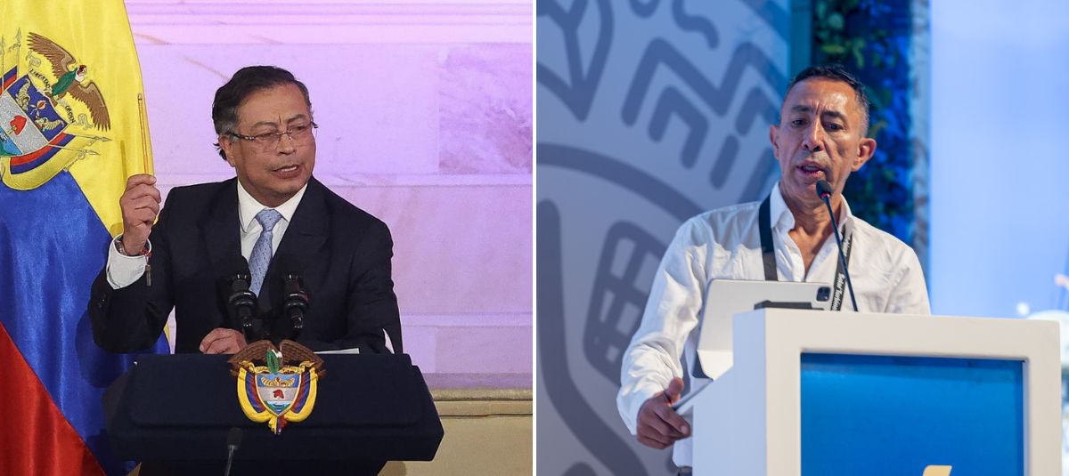 Presidente Gustavo Petro y el presidente de Ecopetrol, Ricardo Roa.