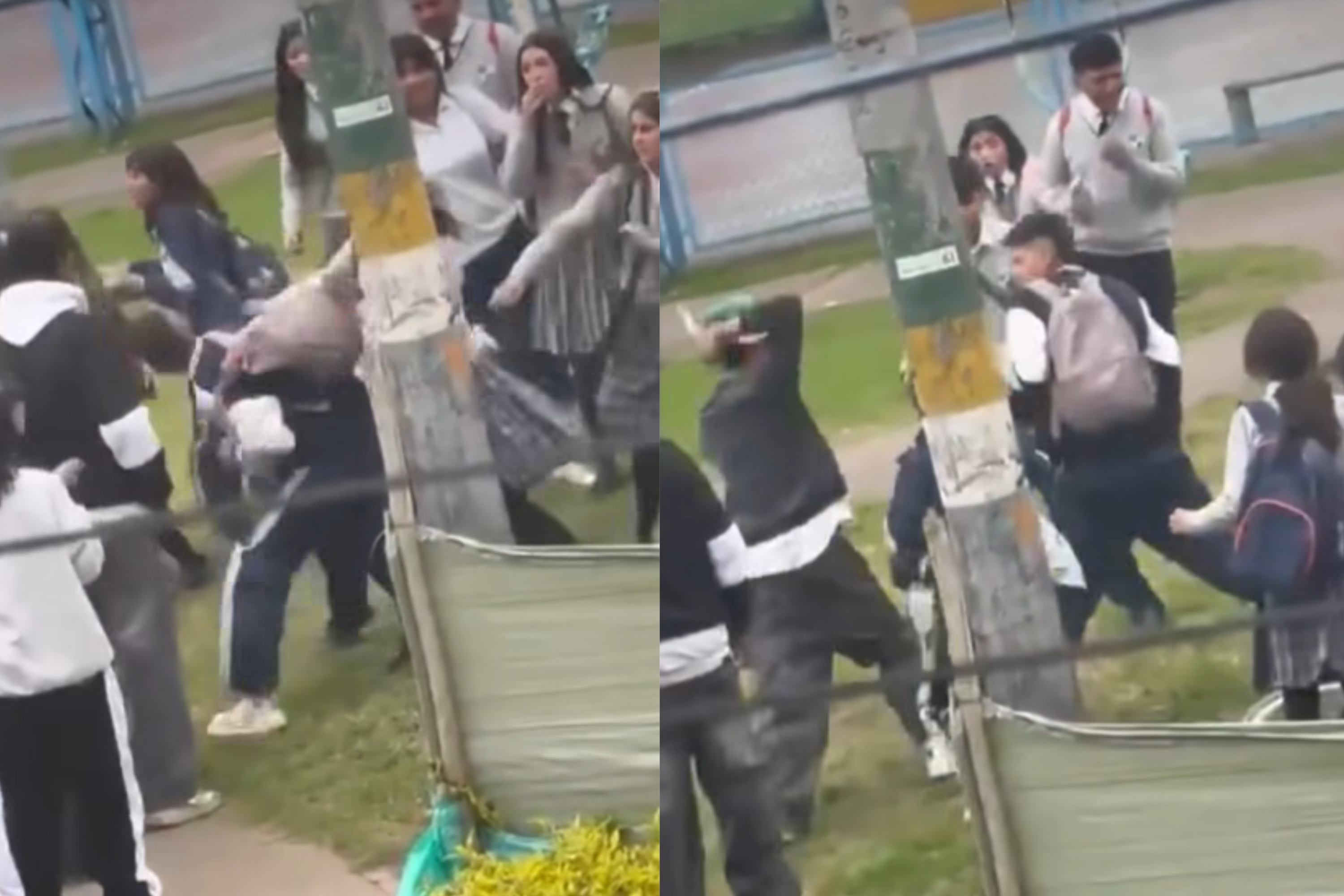 Pelea Estudiantes Madrid