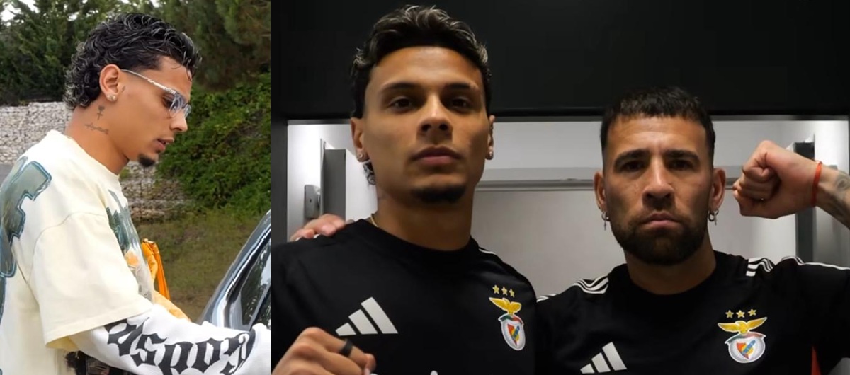 Ríchard Ríos y Nicolás Otamendi