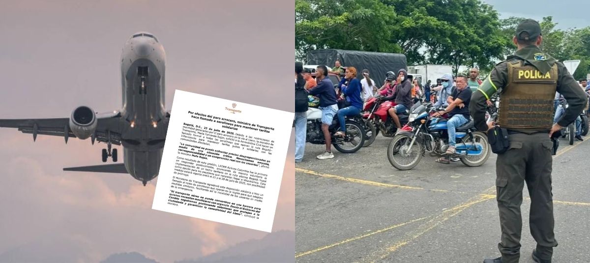 Paro ArroCero. Mintrasnporte Pide Bajar precios de Aerolínas