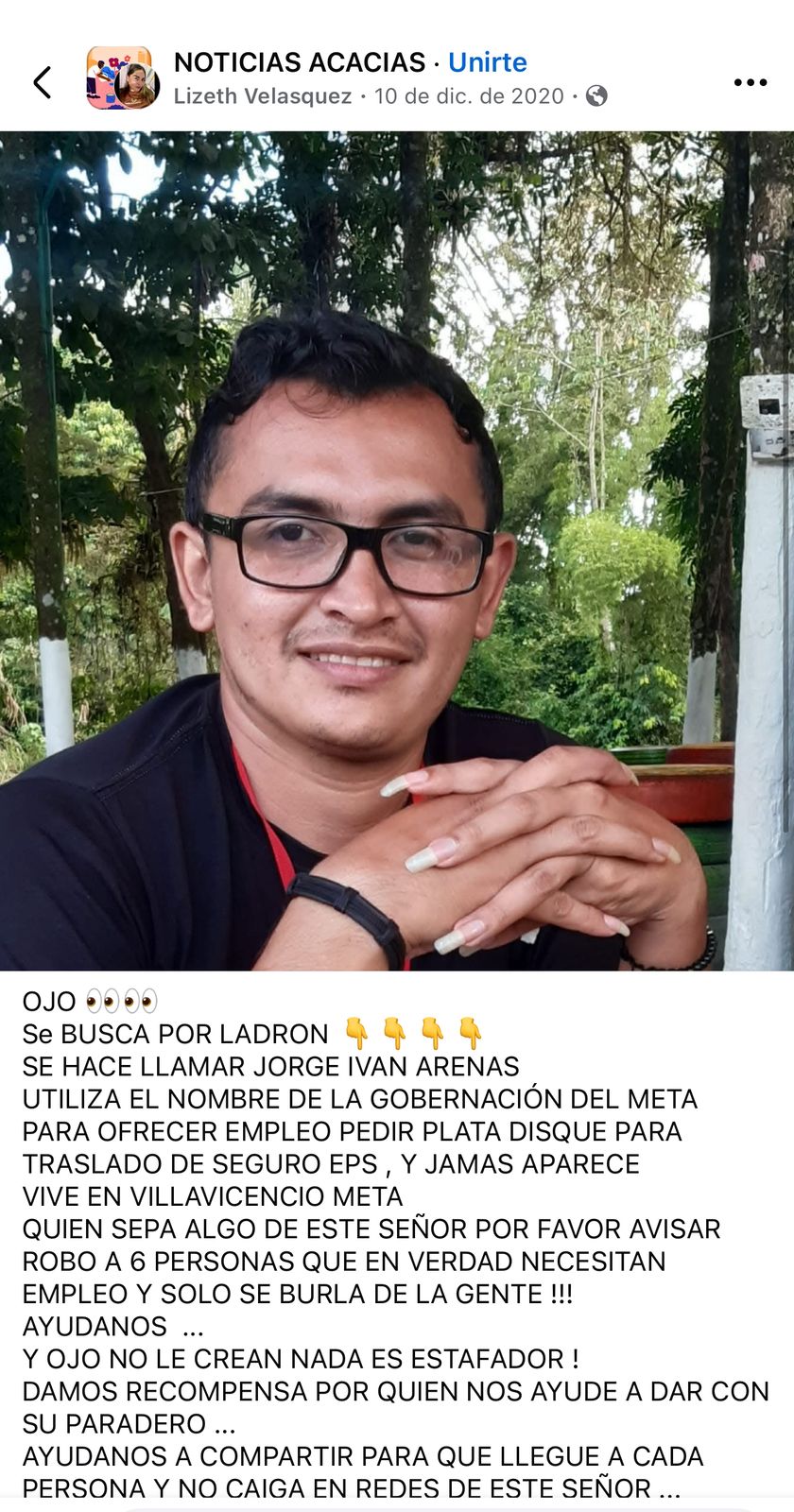 Presunto Estafador que busca ser Juez de Paz