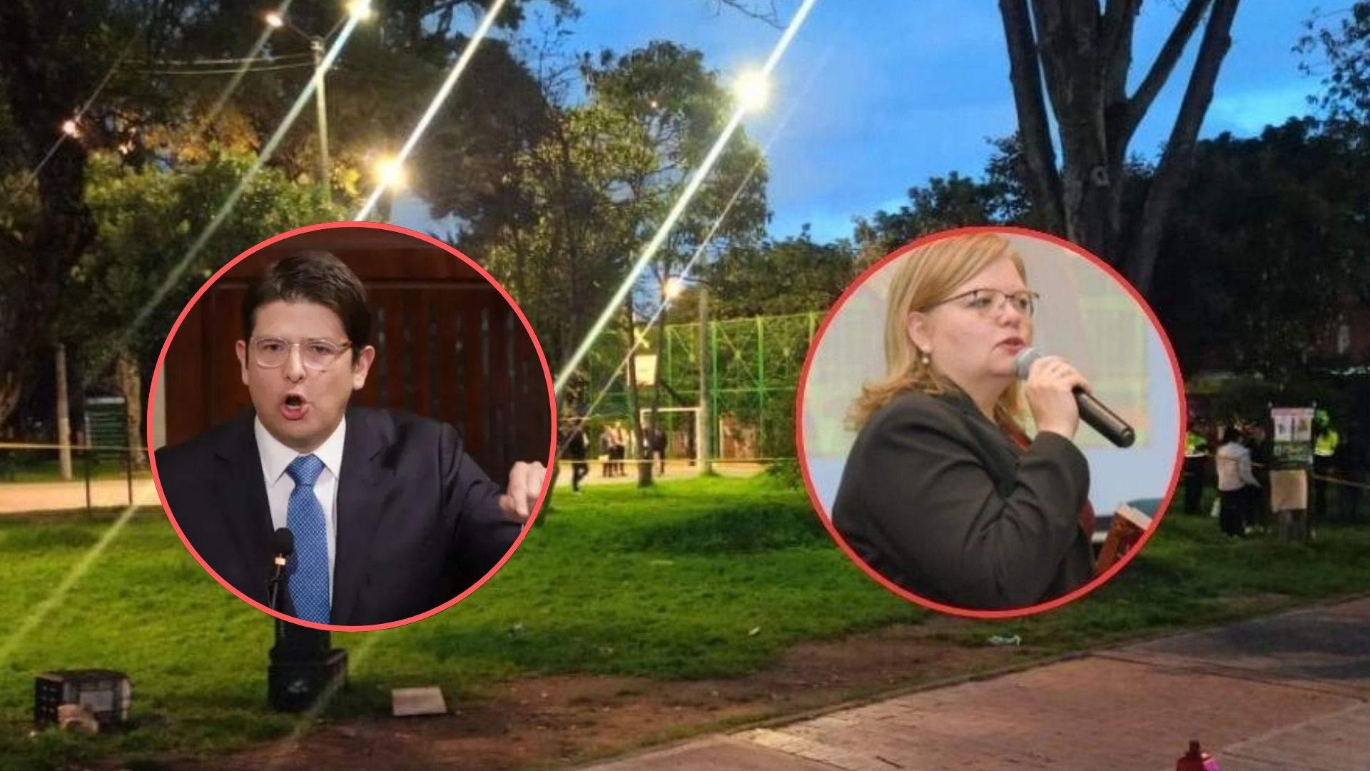 Miguel Uribe y Astrid Cacéres.