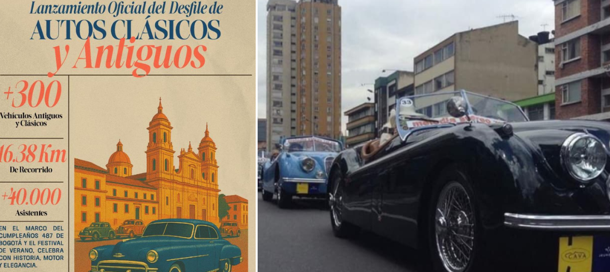 Prepárese Para Agosto: Bogotá Celebrará Sus 487 Años con dos Desfiles de Carros Clásicos y Antiguos; cuándo y dónde asistir