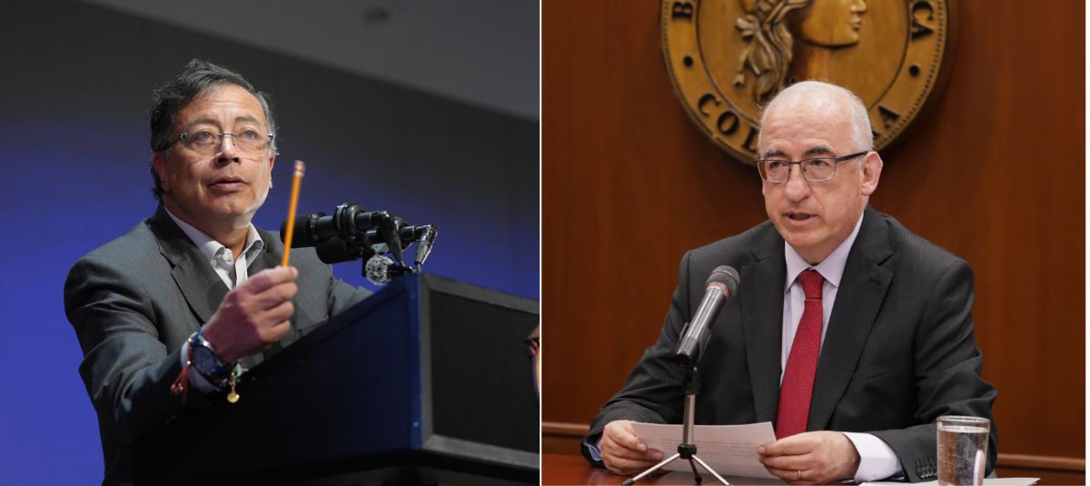 Presidente Gustavo Petro y el gerente general del Banco de la República
