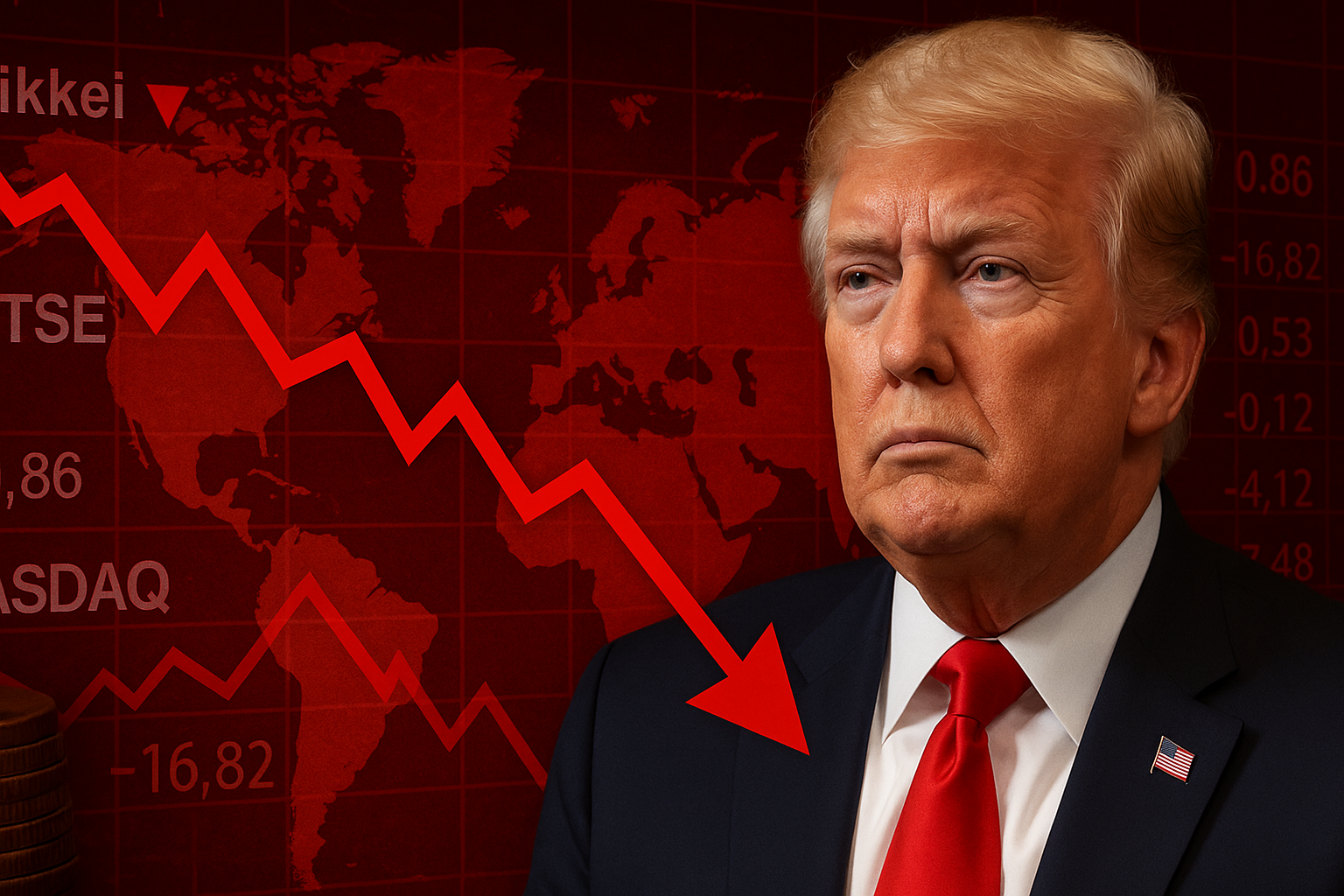 Las bolsas mundiales retroceden por los nuevos aranceles de Trump