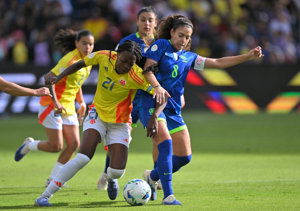 Colombia vs. Brasil en la final de Copa América Femenina 2025.