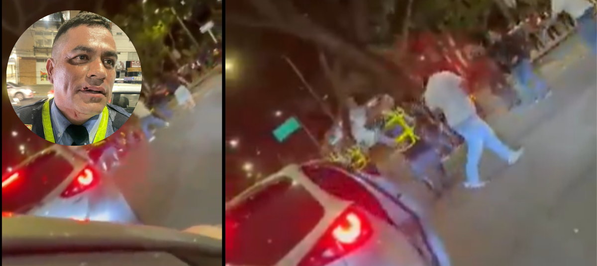 Un agente de tránsito y operador de la unión de Grúa Fueron los que resultanon Agredidos.