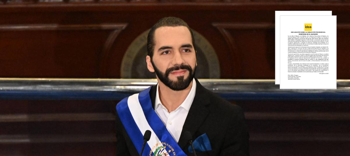 Iniciativa Democrática de España y las Américas (Grupo IDEA) rechazó la aprobación de la reforma sobre reelección.