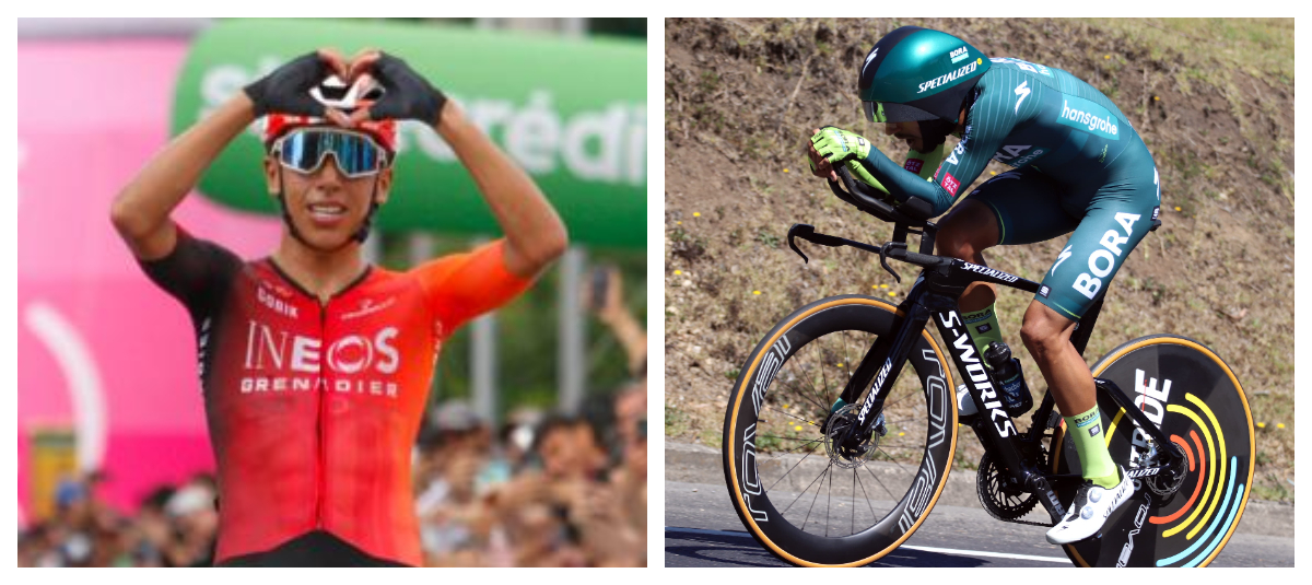 Egan Bernal y Daniel Martínez